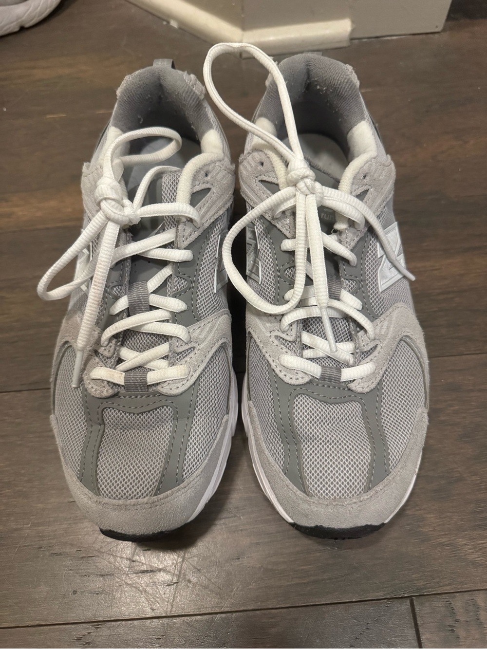 New Balance Gray and White Women’s Sneakers